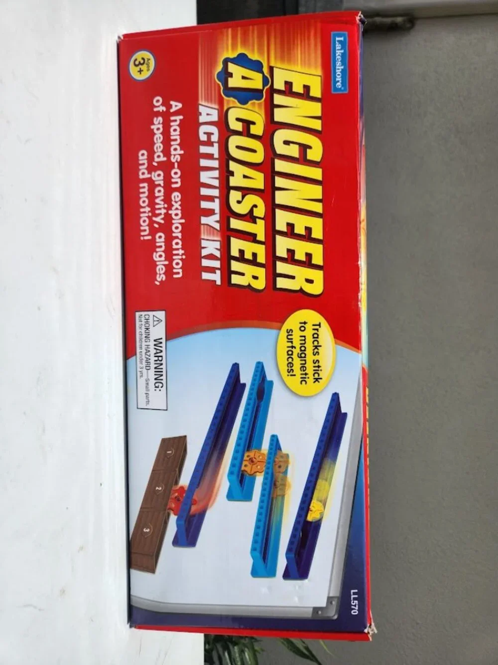 Lakeshore Engineer-A-Coaster Activity Kit LL570 Roller Coaster STEM Toy Magnetic